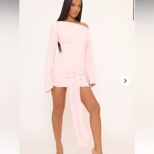 EGO Light Pink Off-Shoulder Dress